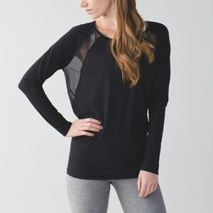 Lululemon “If You’re Lucky” Long Sleeved Lightweight Top - Black